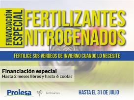 Financiación especial de fertilizantes nitrogenados