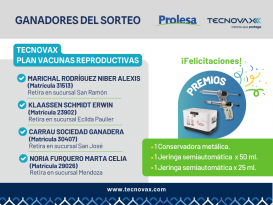 Sorteo Tecnovax por Plan Vacunas Reproductivas 2026